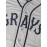 Men's #20 Gray Embroidered Baseball Jersey - V-Neck, Short Sleeve, Button-Up, Lightweight Polyester, Ideal for Training & Games, Versatile All-Season Wear