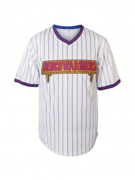 #44 White Baseball Jersey Stitched Polyester Men'S Retro Baseball Shirt Button Short Sleeved Baseball Top S-3XL Hip Hop Clothes