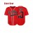 Men's Baseball Jersey #10 Red V-Neck Breathable Loose Fit with Bad Boys & Number 10 Design, Machine Washable for Sports, Casual Outings, Parties (Sizes S-3XL), Outdoor Activities Apparel | Sporty Vneck Style | Detailing