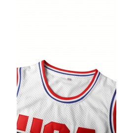 Stitched #45 White Basketball Sports Jersey, Sleeveless Basketball Jersey, Polyester Basketball Shirt Classic Tank Top - Gift For Basketball Fans