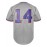 14 Grey Baseball Jersey Stitched Polyester Men'S Retro Baseball Shirt Button Short Sleeved Baseball Top S-3XL Hip Hop Clothes