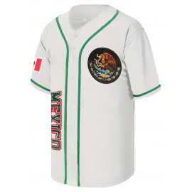 Stitched Baseball Jersey Polyester Men'S Retro Baseball Shirt Button Short Sleeved Baseball Top S-3XL Hip Hop Clothess