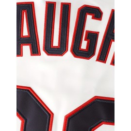 Men's Retro Baseball Jersey with Embroidered Number 99 & Names - Polyester V-Neck Loose Fit Button-Up Shirt for Sports, Halloween, Christmas Parties (S-3XL), Festive Occasion Attire | Casual Baseball Shirt | Durable Fabric