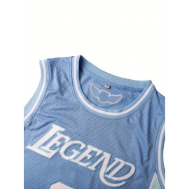 1pc Men'S Breathable Polyester Basketball Jersey, Embroidered #8-24, Crew Neck, Slight Stretch, Loose Fit, Machine Washable - Ideal for Sports, Casual, Streetwear, Parties, Sizes S-XXXL