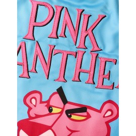 Men'S #3 Pink Panther Graphic Tank Top, 100% Polyester Embroidered Sports Jersey, Sleeveless Crew Neck, Slight Stretch, Loose Fit, for Casual, Running, Training, Hiking, Basketball, Cycling, Fishing, Daily & Weekend Wear, Adult & Teen Sizes S-3XL