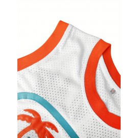 Men's Flint Tropics #7 Retro Embroidered Basketball Jersey - Breathable, Sleeveless Round Neck Sports Uniform for Training & Competition