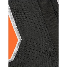 Men's #9 Embroidered Breathable Football Jersey, V-Neck Black Short Sleeve American Football Shirt for Training, Game and Party Uniform