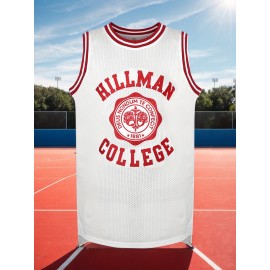 [Sporty Look] Men's #9 Embroidered Basketball Jersey, Polyester 100%, Crew Neck, Loose Fit, Breathable & Sweat-Absorbing, for Sports & Casual Wear, Four Seasons Knit Fabric Vest, Athletic Vest|Crew Neck Jersey|Polyester Fabric